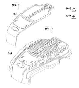 Blower Housing Group Diagram and Parts List for 123P02-0026-H5 100000 - 19Z999 Briggs and Stratton Engine